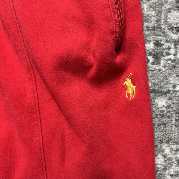 Vintage Polo Ralph Lauren Knit Lounge Pants Men's Large Red Elastic Waist - Picture 3 of 10